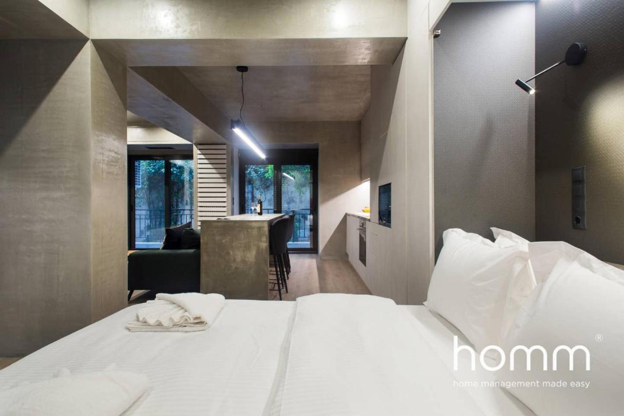 Ferienwohnung Unique Urban Homm Studio In Piraeus, Alkiviadou Exterior foto